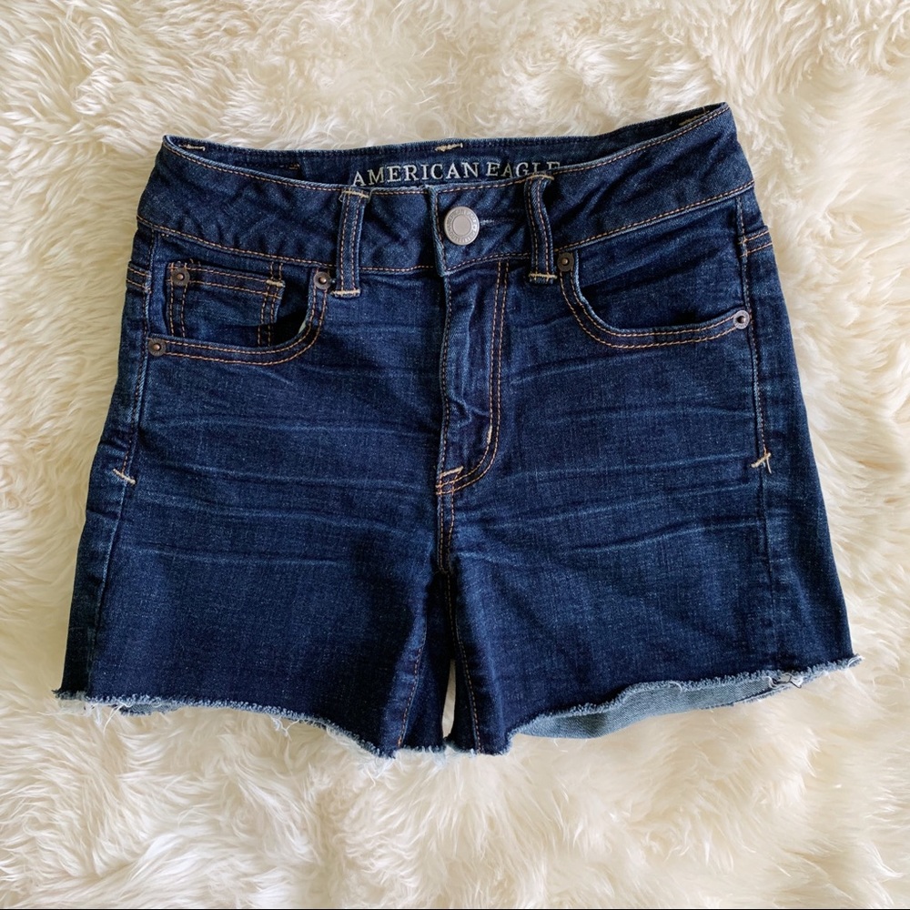 American Eagle Super Stretch cut off Jean Shorts 0